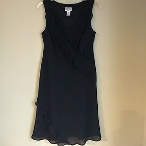 Ruffled Robbie Bee black dress